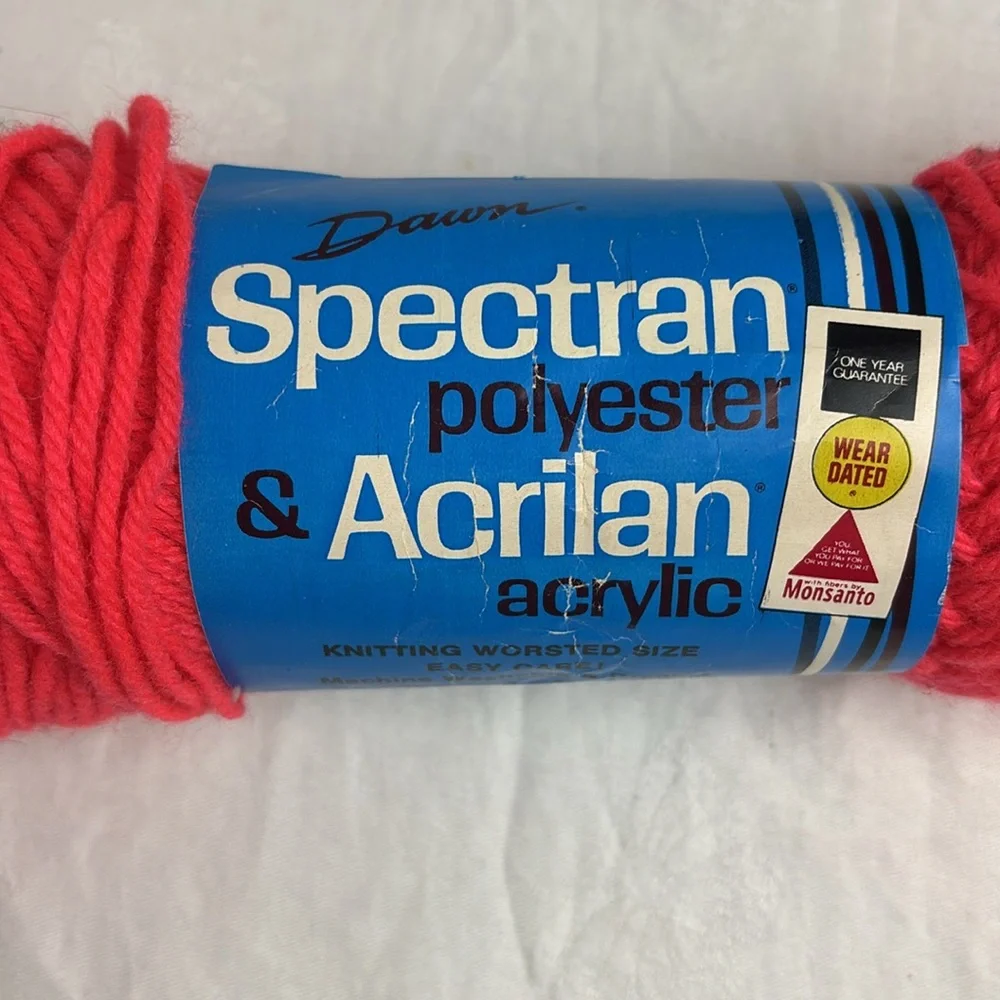 NEW! Vintage Dawn Spectran Yarn Skeins/Lot of 5